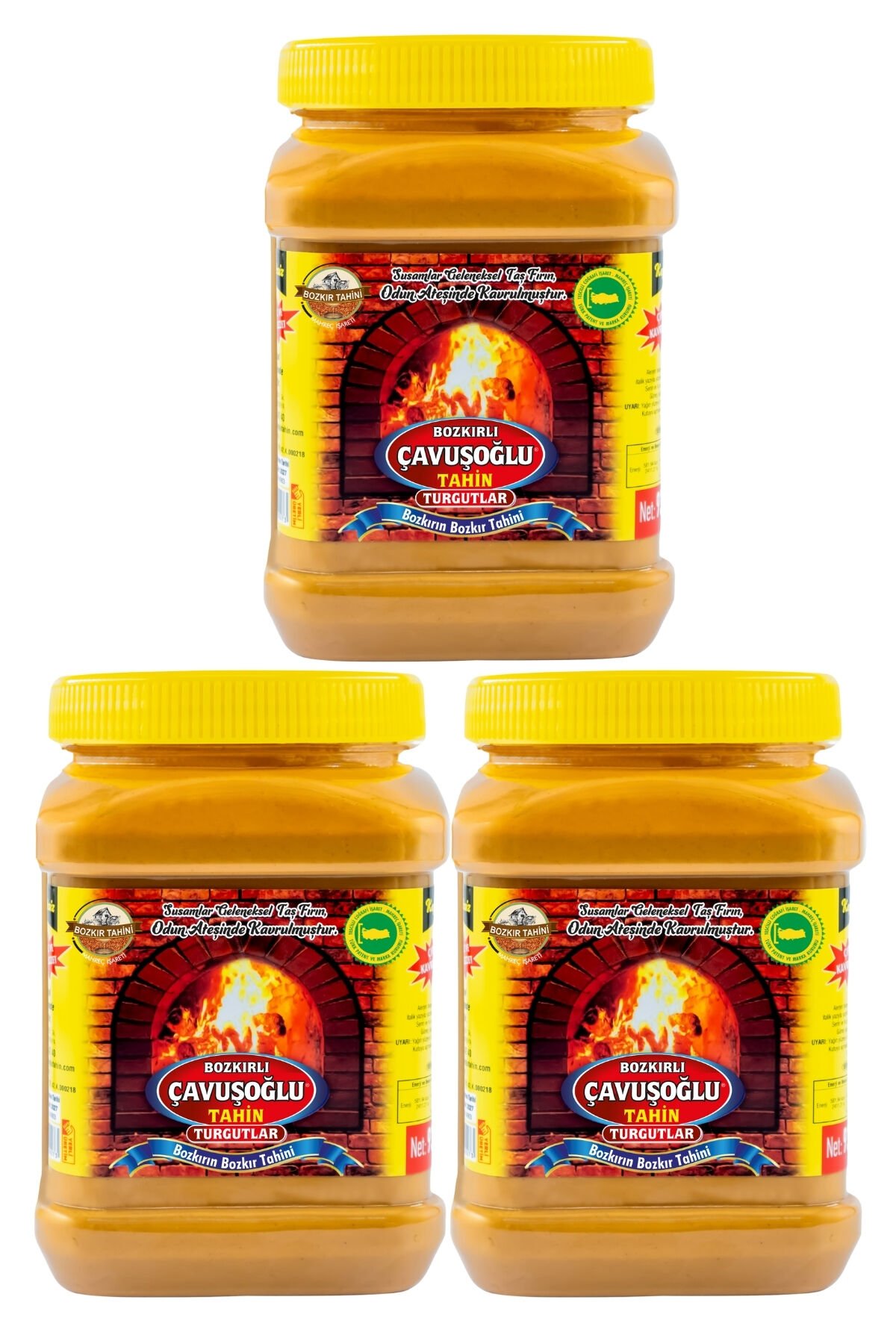 Odun Ateşinde Bozkır Tahini Kepeksiz 3 Lü Paket