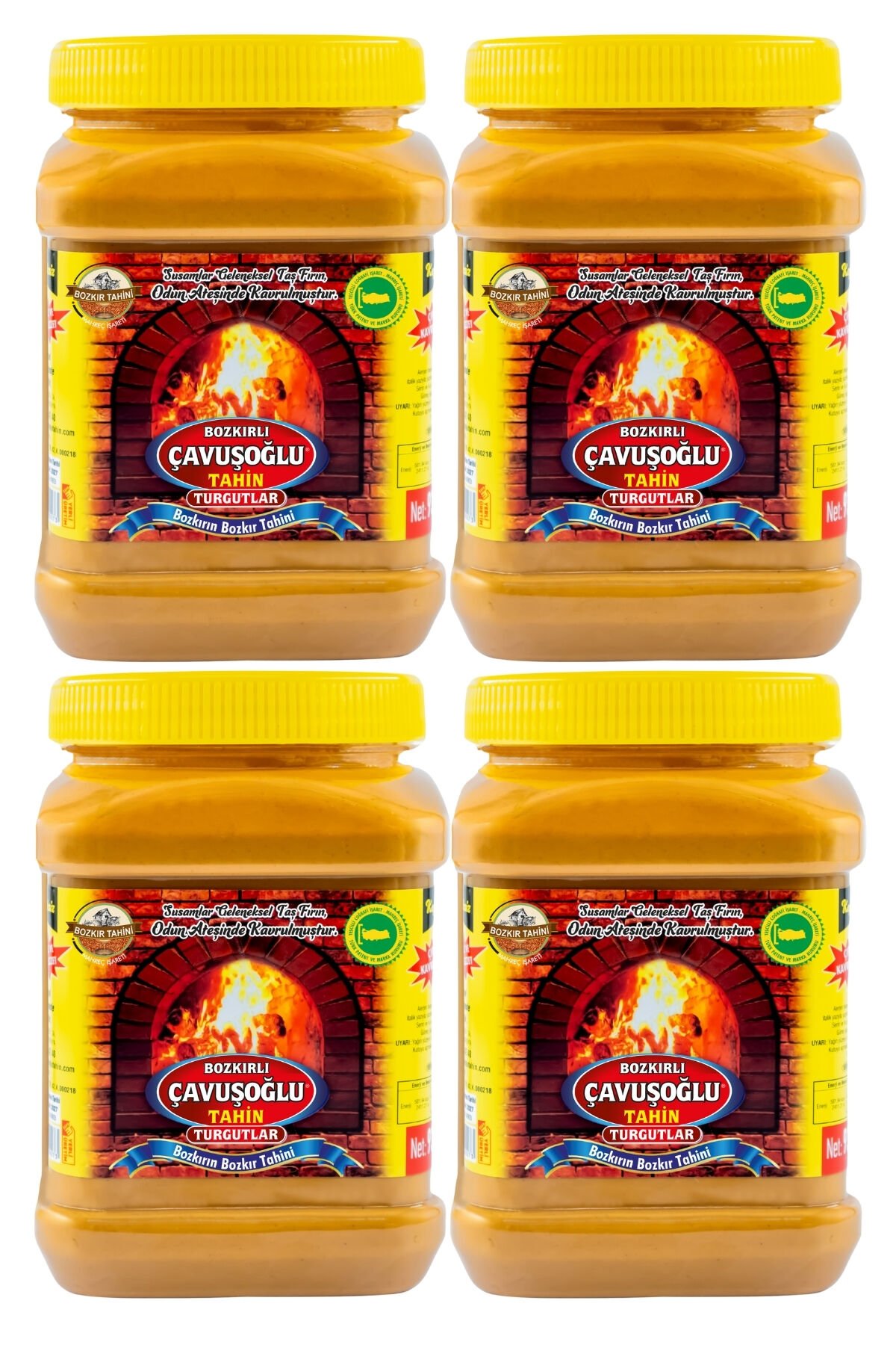 Odun Ateşinde Bozkır Tahini Kepeksiz 4 Lü Paket