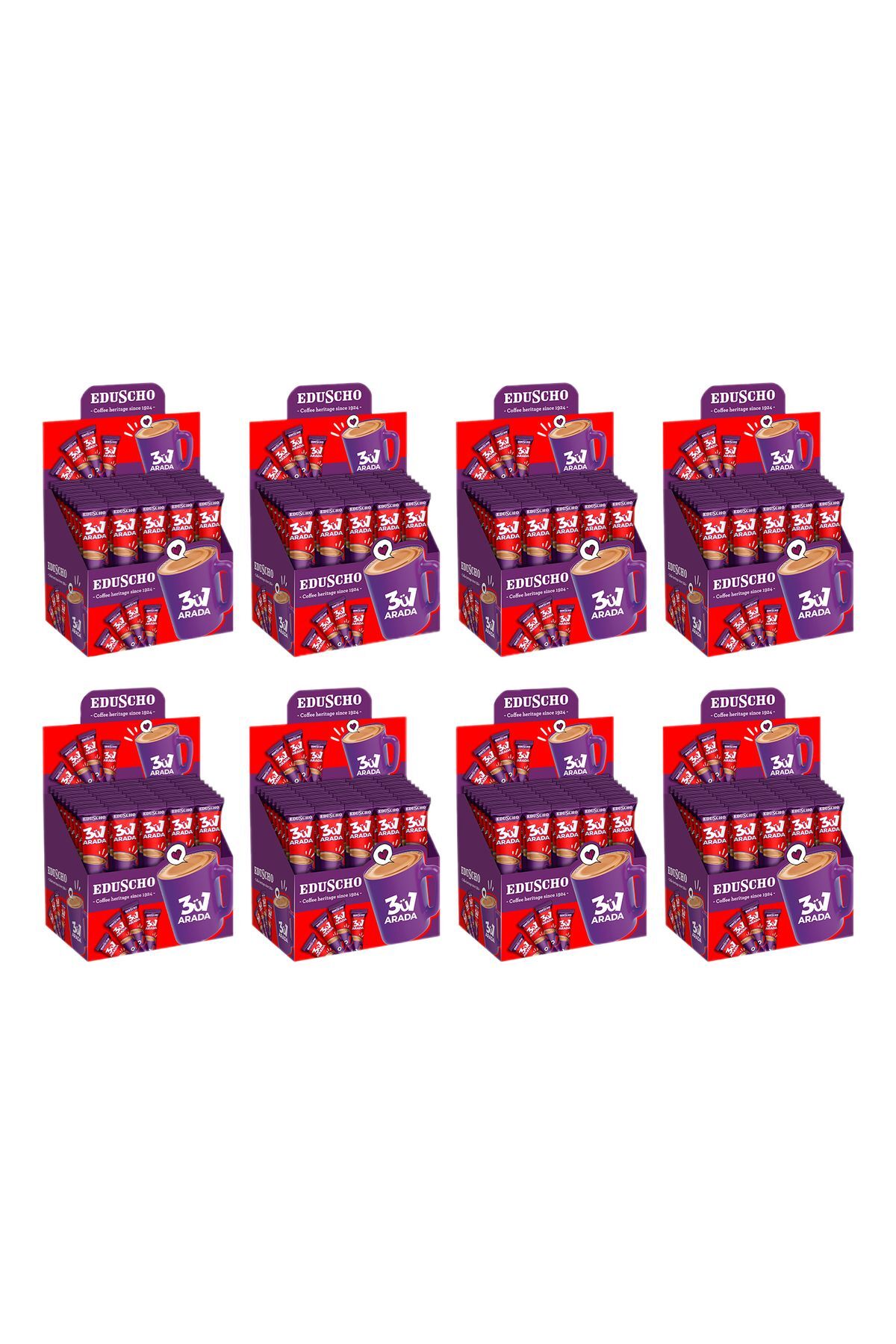Tchibo Eduscho 3ü1 Arada 40 LI KUTU ( 40 * 17,5 gr ) x 8 Adet