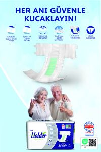 Holder Yetişkin Hasta Bezi Large 30 x 2 Adet