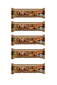 Kahve Dünyası Fındık Ezmesi ve Bütün Fındıklı Sütlü Çikolata 33 gr x 5 Adet