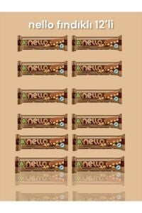 Kahve Dünyası Fındık Ezmesi ve Bütün Fındıklı Sütlü Çikolata 33 gr x 12 Adet