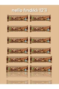 Kahve Dünyası Fındık Ezmesi ve Bütün Fındıklı Sütlü Çikolata 33 gr x 12 Adet