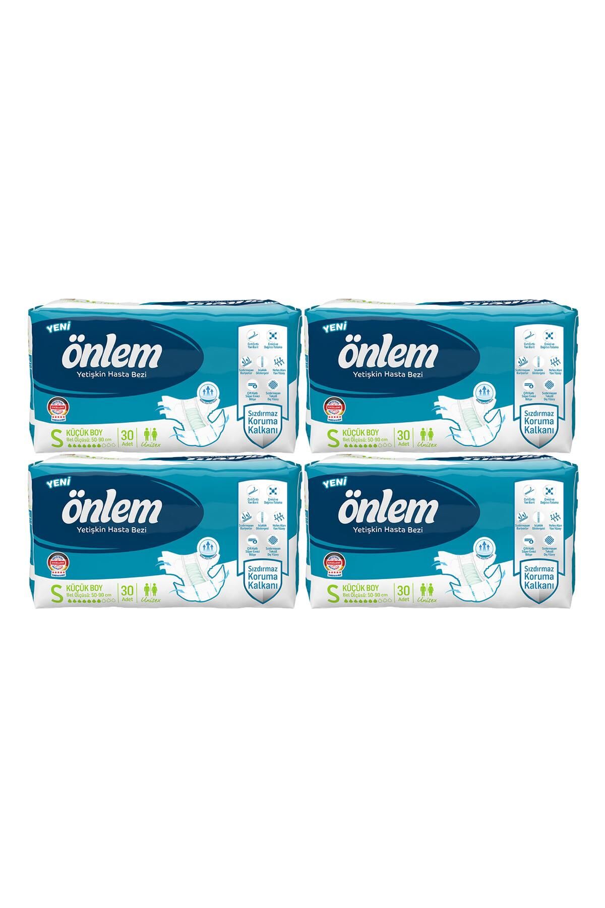 Önlem Yetişkin Hasta Bezi Küçük Boy ( Small ) 30 Adet x 4 'lü Paket