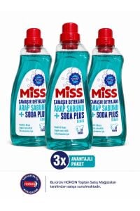 MİSS ÇAMAŞIR DETERJANI ARAP SABUNU ETKİLİ 3 ADET 1500 ML