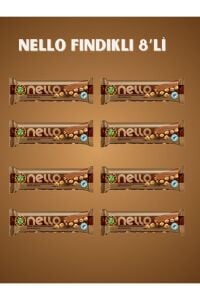 Kahve Dünyası Fındık Ezmesi ve Bütün Fındıklı Sütlü Çikolata 33 gr x 8 Adet