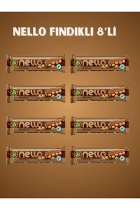 Kahve Dünyası Fındık Ezmesi ve Bütün Fındıklı Sütlü Çikolata 33 gr x 8 Adet