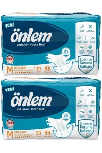 Önlem Hasta Bezi Bel Bantlı Tekstil Yüzey Medium Orta 60 Adet