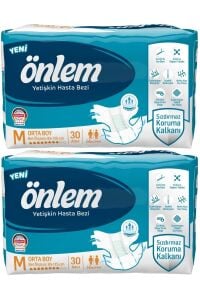 Önlem Hasta Bezi Bel Bantlı Tekstil Yüzey Medium Orta 60 Adet