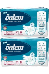 Önlem Belbantlı Tekstil Yüzey Large Büyük 60 Adet Hasta Bezi