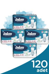 Önlem Hasta Bezi Bel Bantlı Tekstil Yüzey Large Büyük 120 Adet