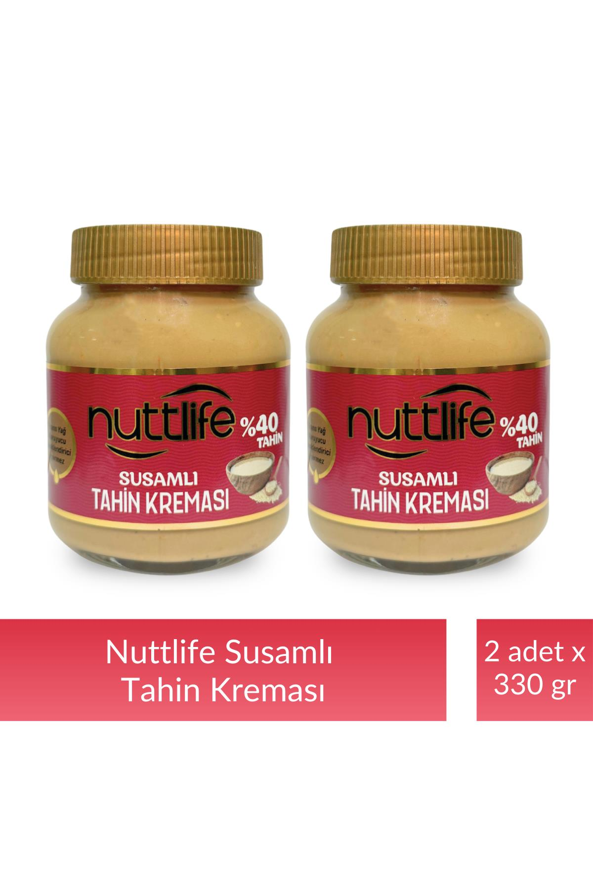 Nuttlife Susamlı Tahin Kreması 330 gr x 2 adet