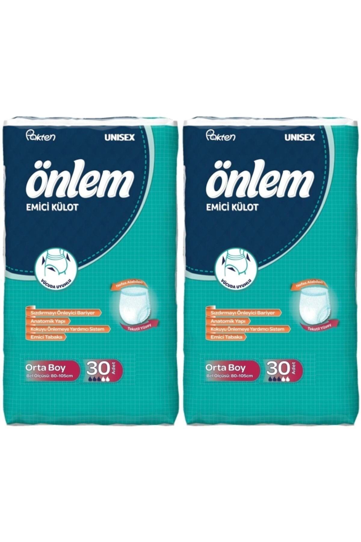 Emici Külot Hasta Bezi Medium Orta 60 Adet