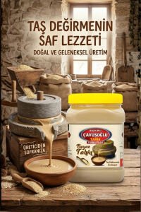 Az Kavrulmuş Beyaz Tahin Beyaz Bozkır Tahini 930g