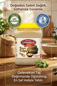 Az Kavrulmuş Beyaz Tahin Beyaz Bozkır Tahini 930g