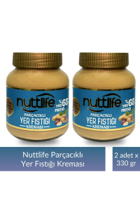 Nuttlife Parçacıklı Yer Fıstığı Kreması 330 gr x 2 adet