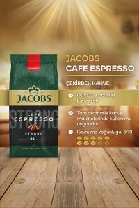 Jacobs Cafe Espresso Strong Çekirdek Kahve 500 gr