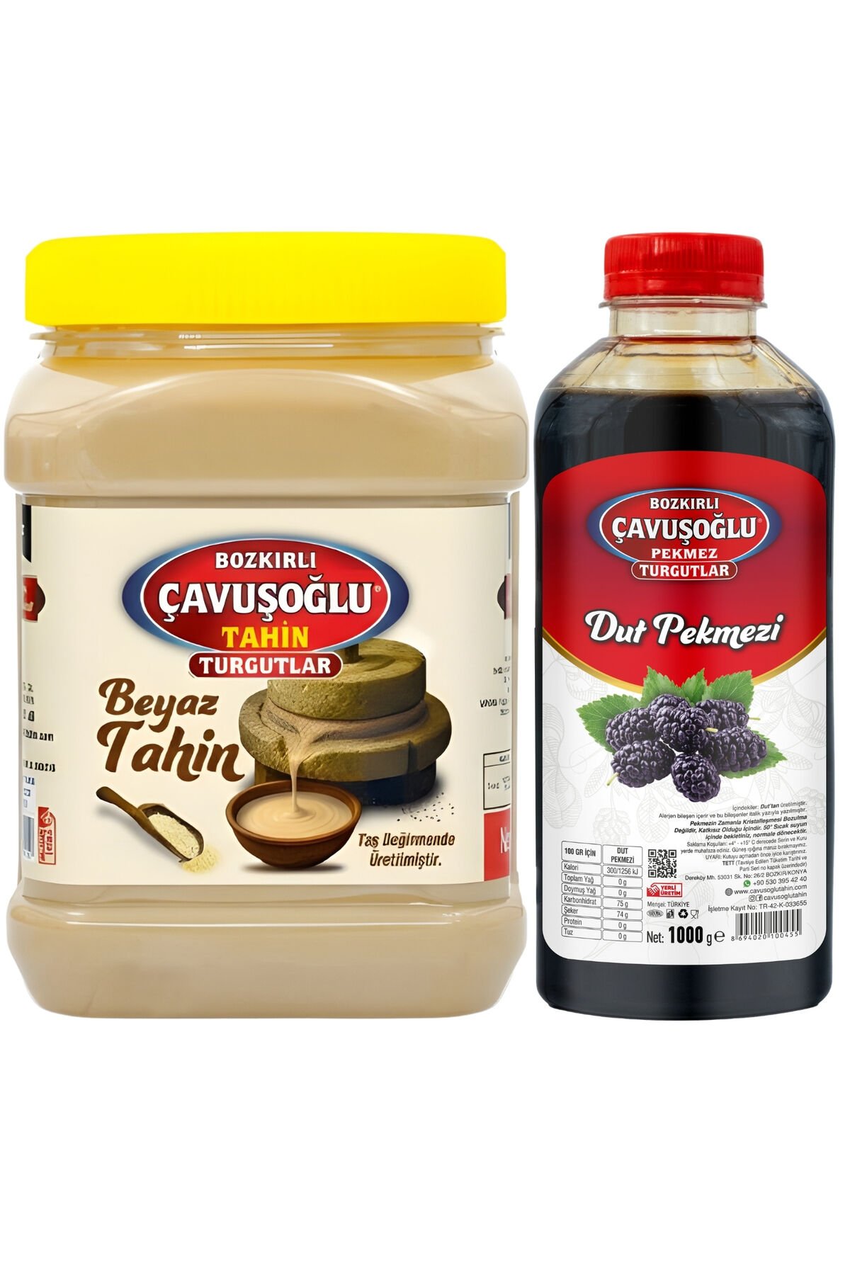 Beyaz Bozkır Tahini 930g Dut Pekmezi 1000g