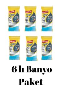 Islak Havlu Banyo Okyanus Kokulu 6 Paket Xtra Büyük 30 Adet 20x30 Cm