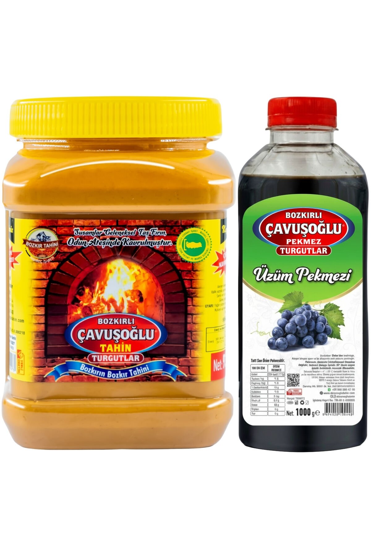 Çavuşoğlu Tahin Kepeksiz 930 gr + Çavuşoğlu Üzüm Pekmezi 1000 gr