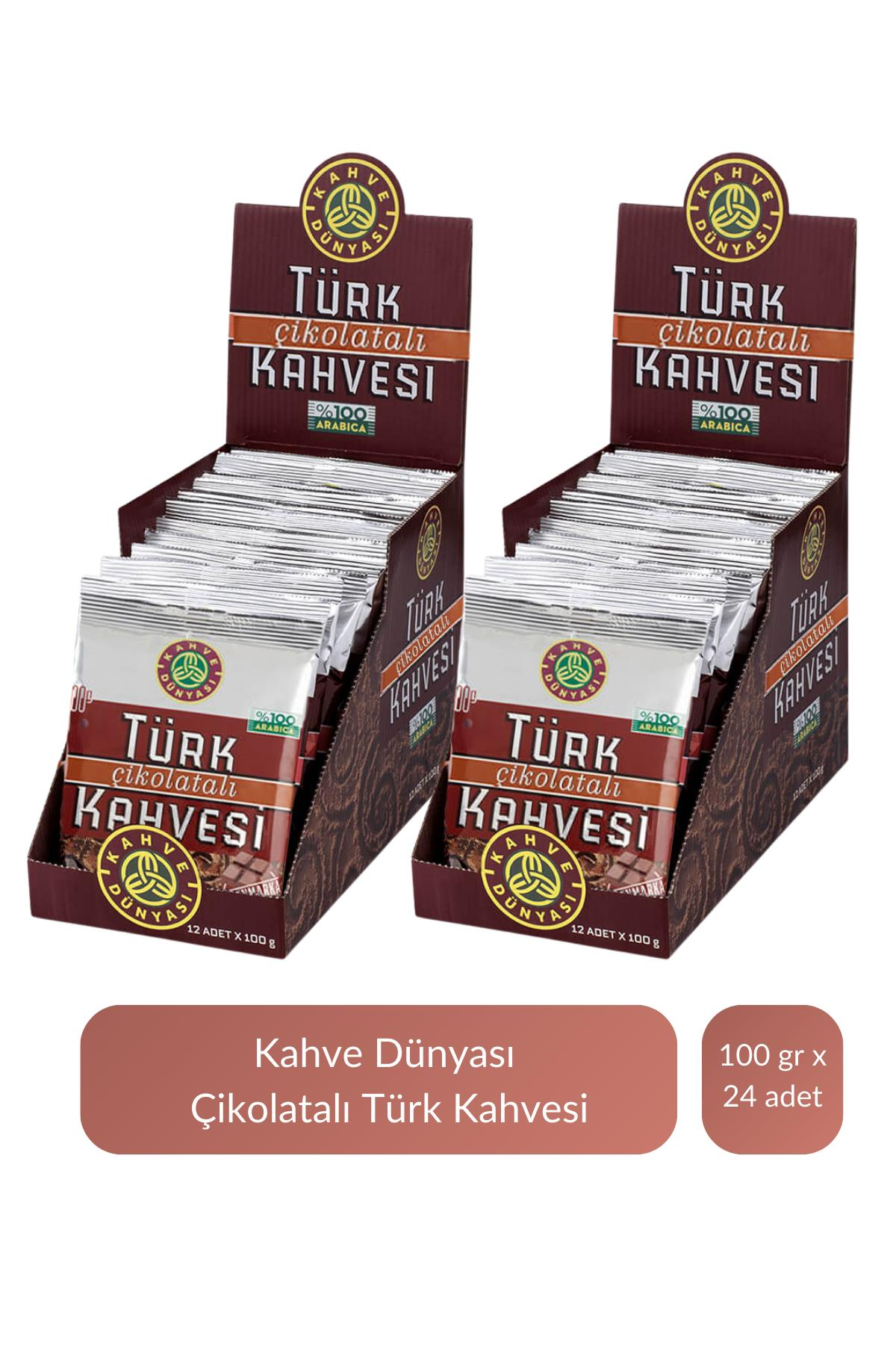 Kahve Dünyası Çikolatalı Türk Kahvesi 100 gr x 24 Adet