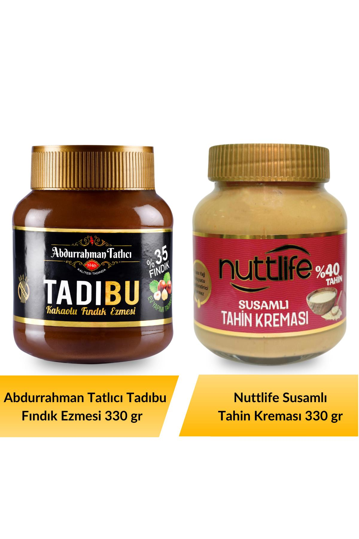 Abdurrahman Tatlıcı Tadıbu 330 gr+ Nuttlife Susamlı Tahinli Kreması 330 gr