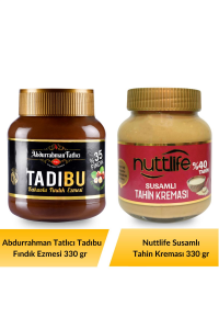 Abdurrahman Tatlıcı Tadıbu 330 gr+ Nuttlife Susamlı Tahinli Kreması 330 gr