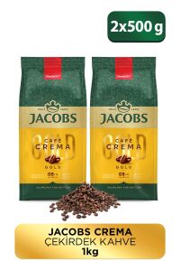 Jacobs Cafe Crema Gold Çekirdek Kahve 500 gr x 2 Adet