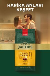 Jacobs Cafe Crema Gold Çekirdek Kahve 500 gr x 4 Adet