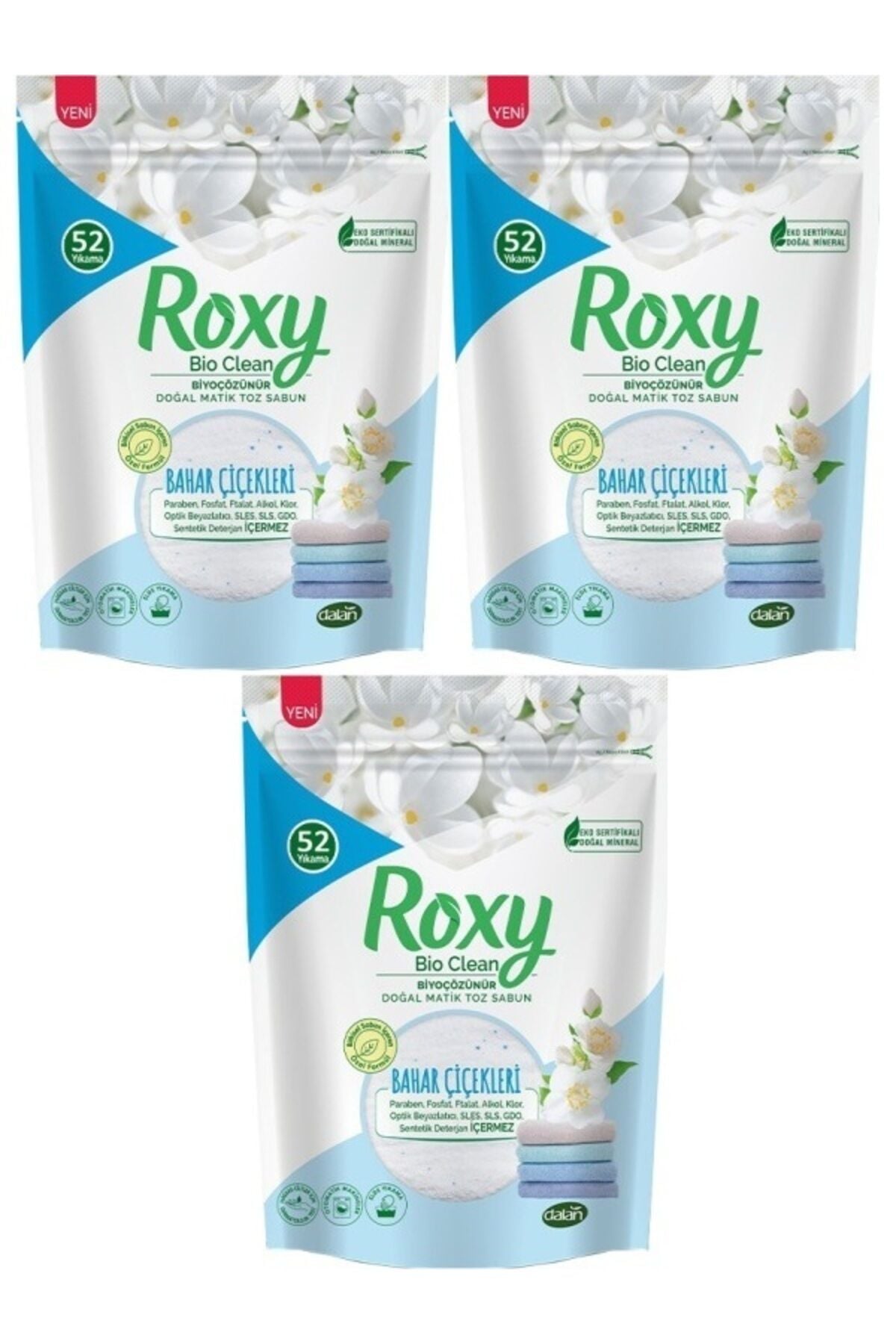 DALAN DOĞAL MATİK ROXY BAHAR ÇİÇ. SABUN 800 GR 3 ADET