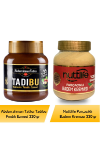 Abdurrahman Tatlıcı Tadıbu 330 gr+ Nuttlife Parçacıklı Badem Kreması 330 gr