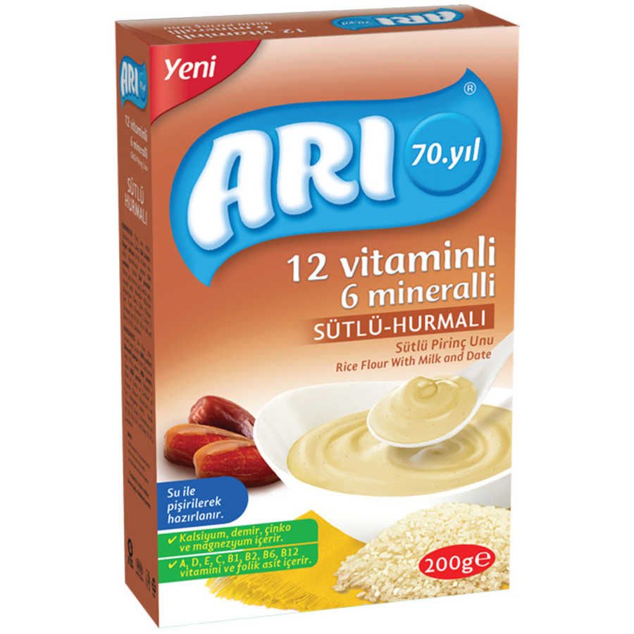 Arı Mama Hurmalı Pirinç Unu 200 gr x 6 Adet