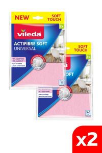 Vileda 2 Paket 2 Li Actifiber Mikrofiber Temizlik Bezi