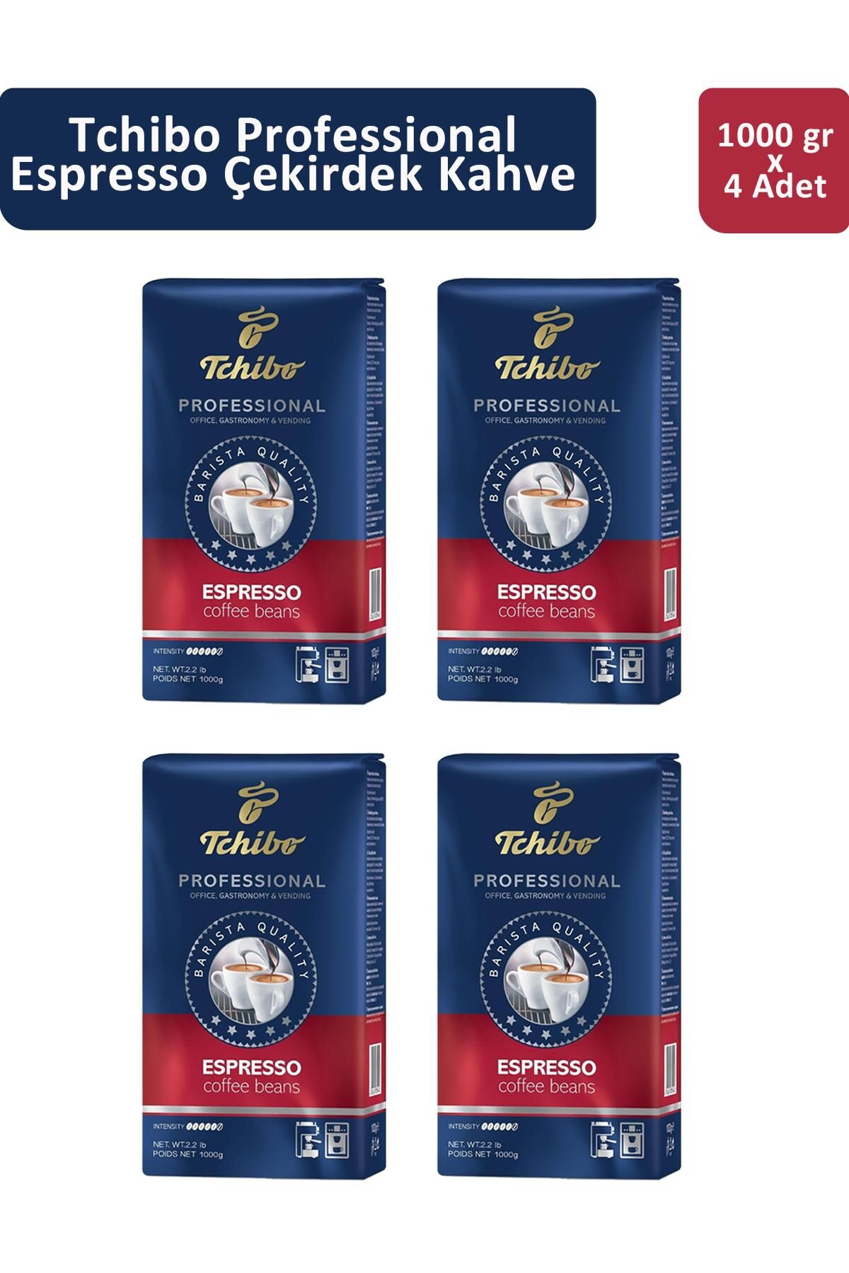 Tchibo Professional Espresso Çekirdek Kahve 1 kg x 4 Adet