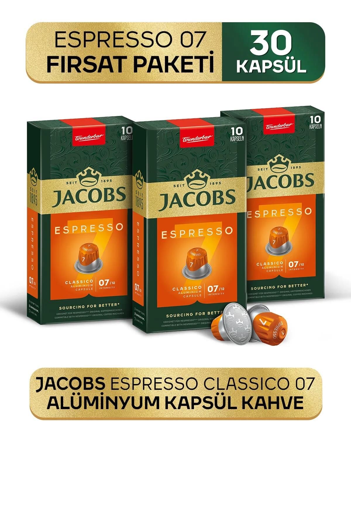 Jacobs Espresso 7 Classico Kapsül Kahve 30 Kapsül