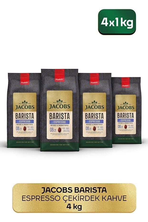 Barista Editions Çekirdek Kahve %100 Arabica Espresso 1 Kg X 4 Paket