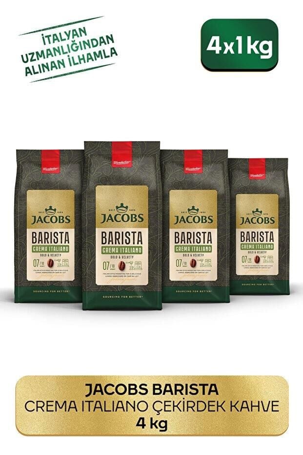 Barista Editions Çekirdek Kahve Crema Italiano 1kg X 4 Paket