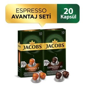 Jacobs Espresso Kapsül Kahve Avantaj Seti 20 Kapsül