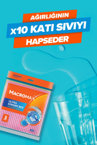 Macromax Ultra Sünger Temizlik Bezi 3'lü