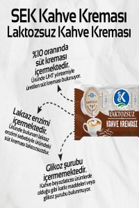 Sek Laktozsuz Kahve Kreması 15 ml x 10 Adet