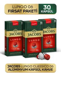 Jacobs Lungo 6 Classico Kapsül Kahve 30 Kapsül