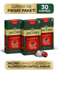 Jacobs Lungo 6 Classico Kapsül Kahve 30 Kapsül