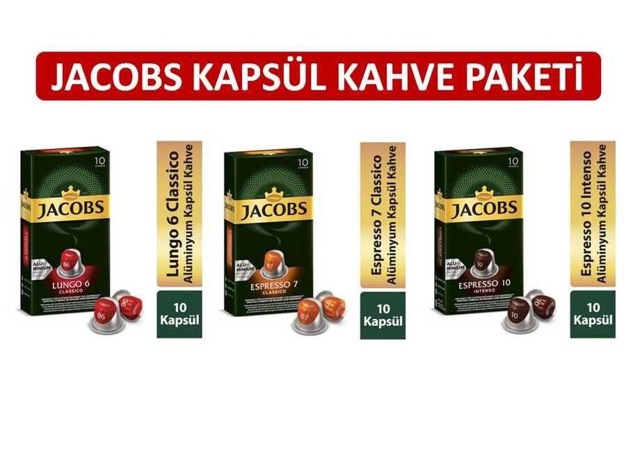 Jacobs Kapsül Kahve Paketi -Nespresso Kahve Maklinesi Uyumlu