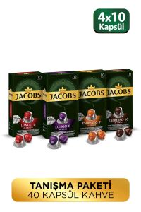 Jacobs Kapsül Kahve Tanışma Paketi 40 Kapsül