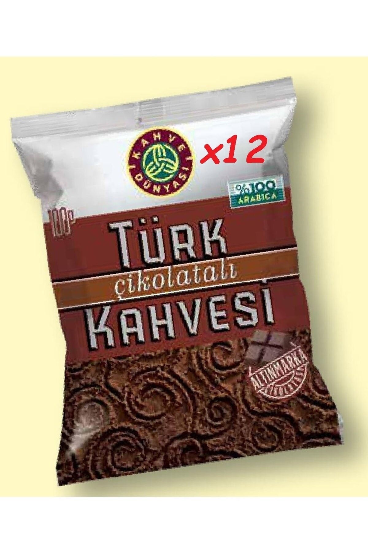 Kahve Dünyası Çikolatalı Türk Kahvesi 100 Gr 12 Adet