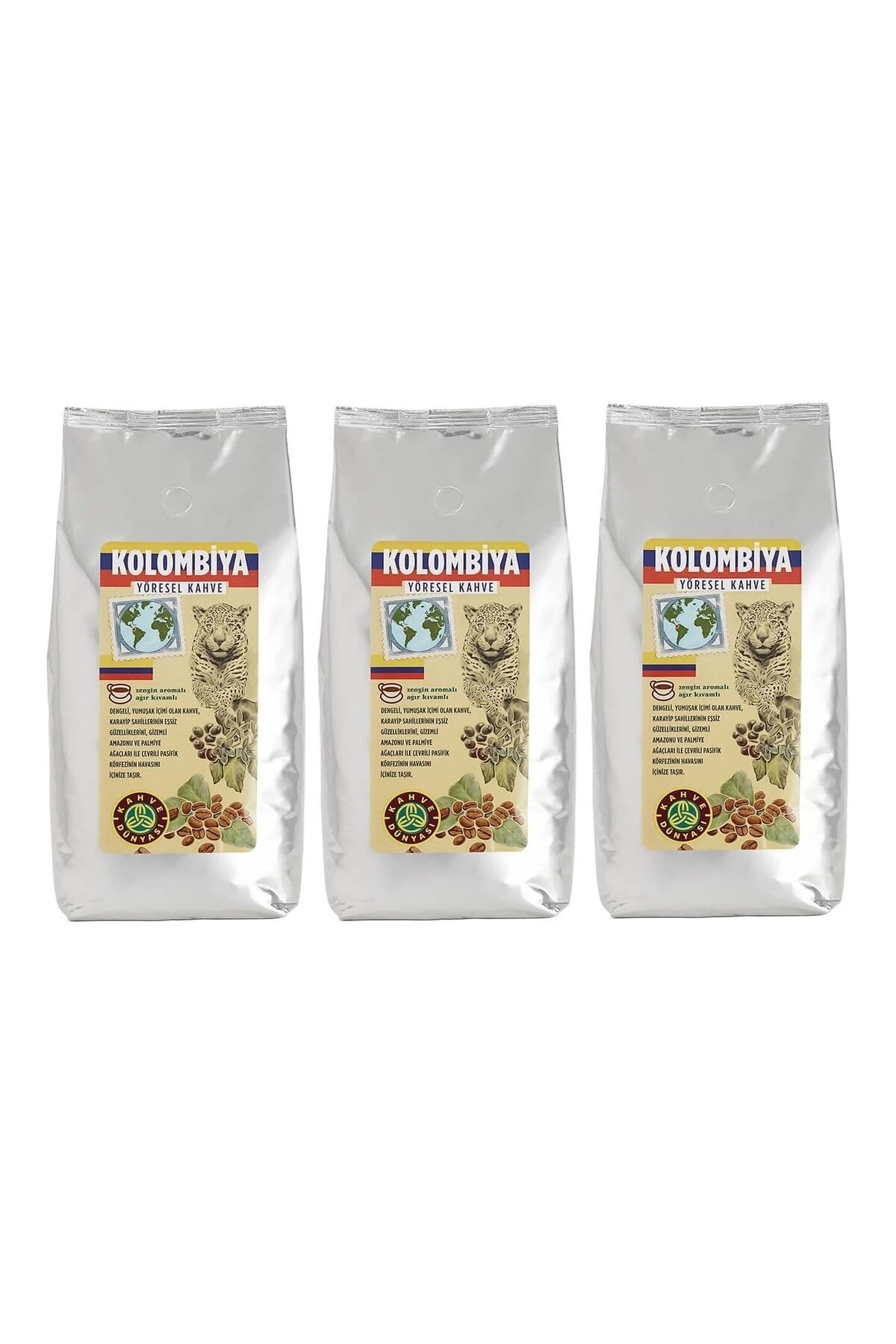 Kahve Dünyası Yöresel Kolombiya Çekirdek Filtre Kahve 3x1000gr