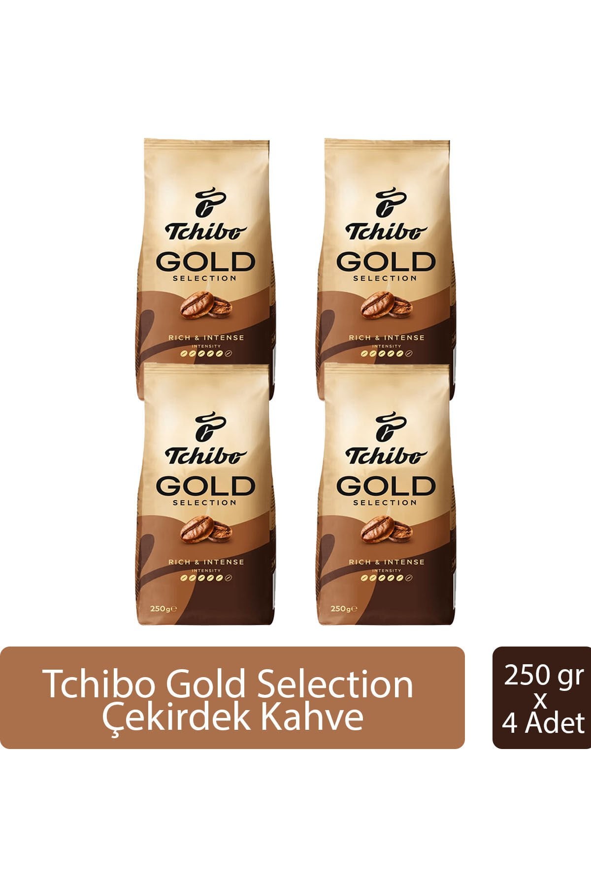 Tchibo Gold Selection Çekirdek Kahve 250 gr x 4 Adet