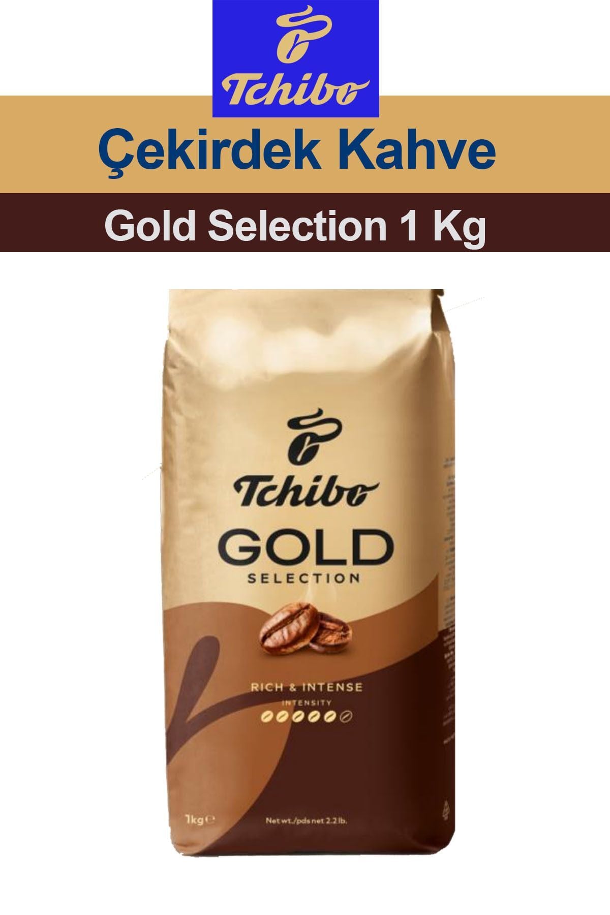 Tchibo Gold Selection Çekirdek Kahve 1000 gr