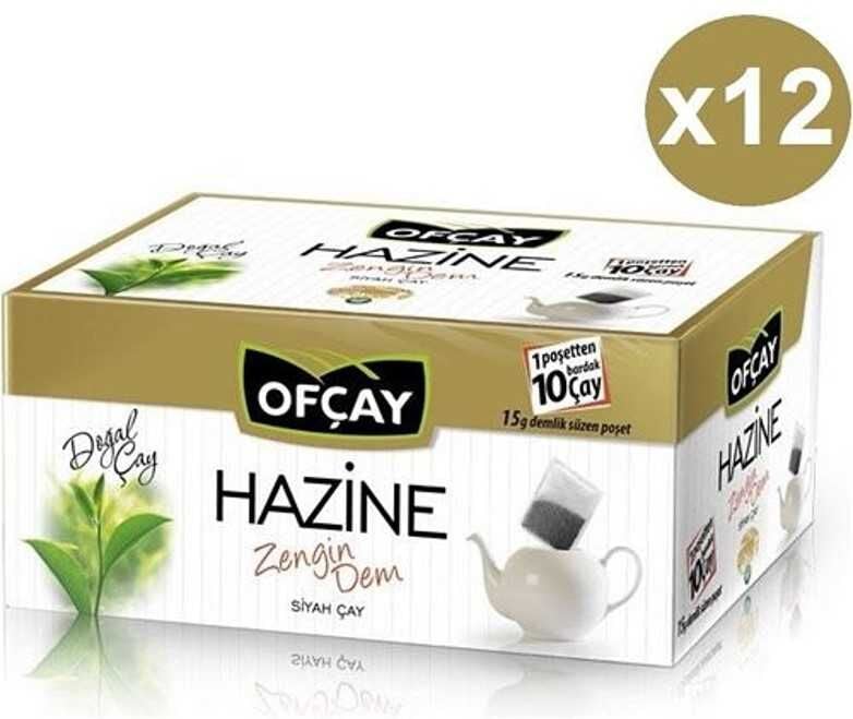 Ofçay Hazine Zengindem Demlik Poşet Çay 30 x 15 gr x 12 PAKET