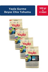 Yayla Beyaz Chia Tohumu 500 gr x 4 Adet